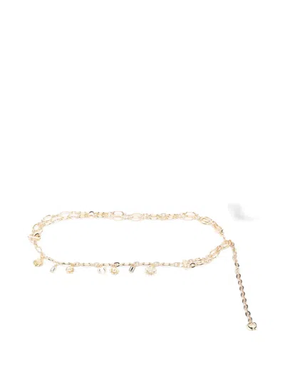 Maje Char-detail Chain Belt In Gold