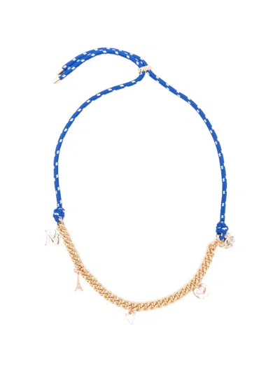 Maje Charm Pendant Necklace In Gold