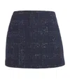 Maje Check Mini Skort In Blue