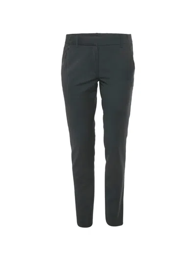 Pre-owned Maje Checked Tailored Trousers In Gray