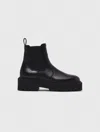 Maje Chelsea Boots In Black