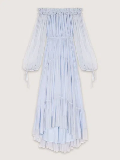 MAJE CHIFFON MAXI DRESS