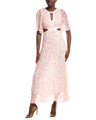 Maje Chiffon Maxi Dress In Multi