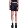 Maje Women's Openwork Linen Shorts With Rivets In Black