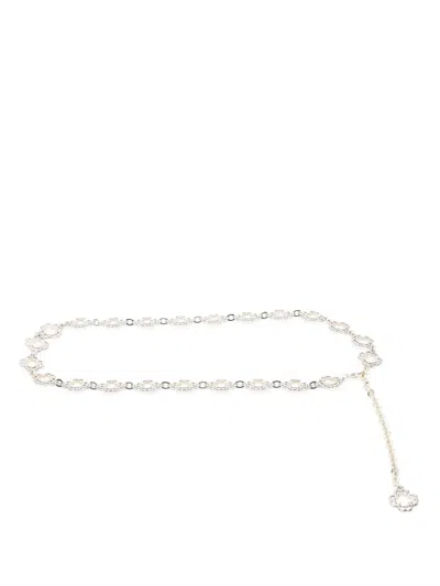 Maje Clover Chain Belt In Metallic