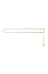 Maje Clover Logo Chain Belt In Gold