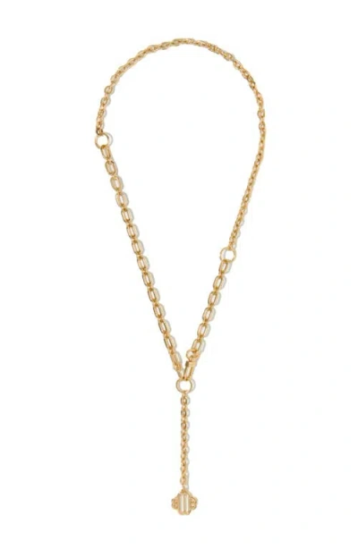 Maje Clover Logo Chain Belt In Gold
