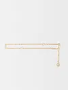 Maje Clover Logo Chain Belt In Gold
