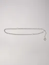 Maje Clover Logo Chain Belt In Silver