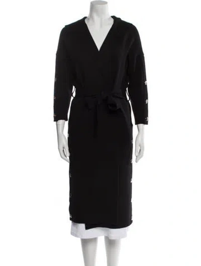 Pre-owned Maje Coat In Black