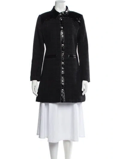 Pre-owned Maje Coat In Black
