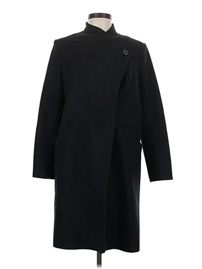 Pre-owned Maje Coat In Black