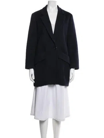 Pre-owned Maje Coat In Blue