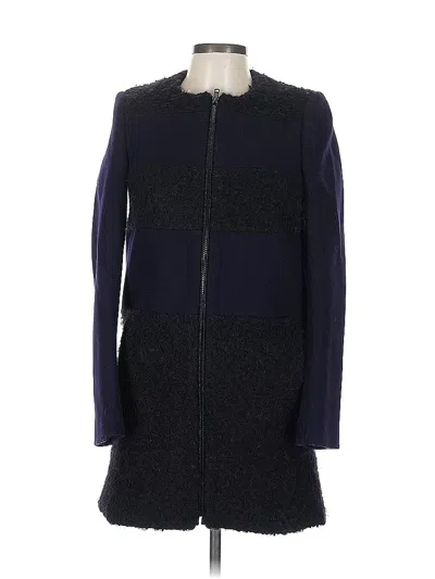 Pre-owned Maje Coat In Blue
