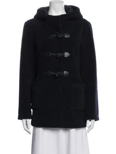 Pre-owned Maje Coat In Blue