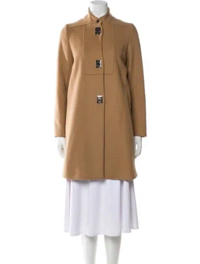 Pre-owned Maje Coat In Brown