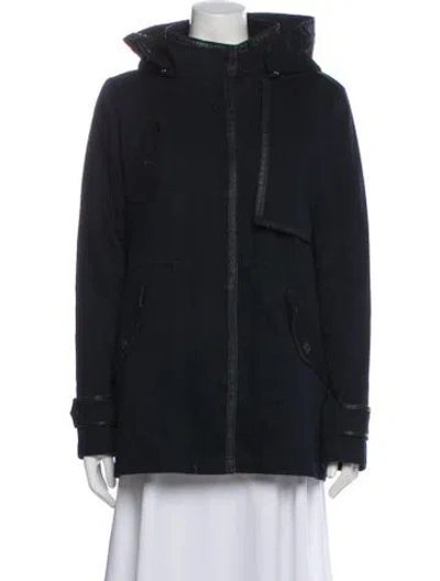 Pre-owned Maje Coat In Gray