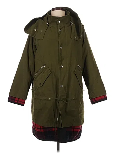 Pre-owned Maje Coat In Green