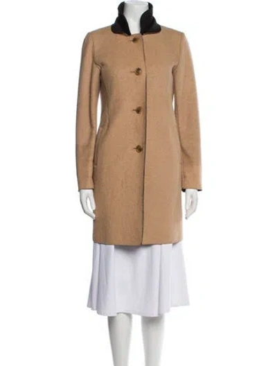 Pre-owned Maje Coat In Neutral