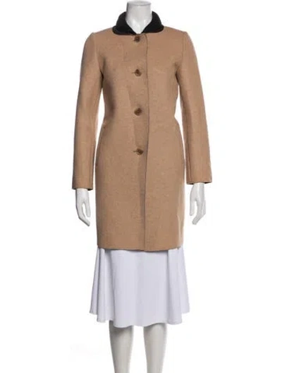 Pre-owned Maje Coat In Neutrals