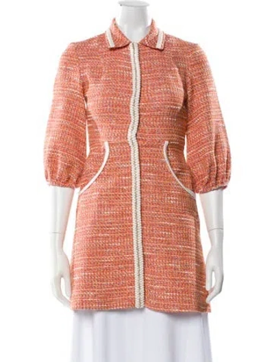 Pre-owned Maje Coat In Orange