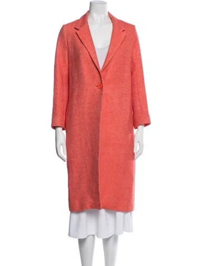 Pre-owned Maje Coat In Orange