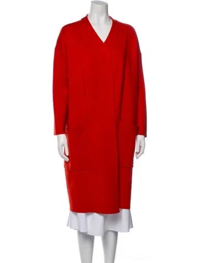 Pre-owned Maje Coat In Orange