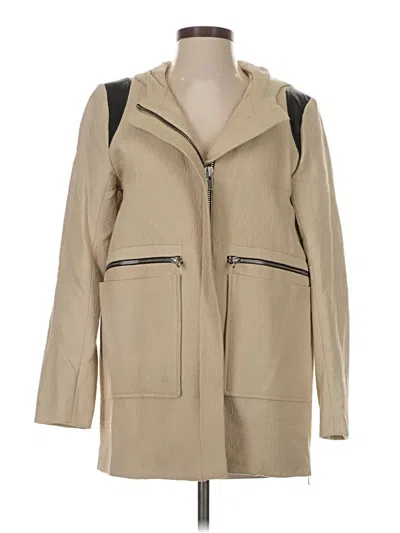 Pre-owned Maje Coat In Tan