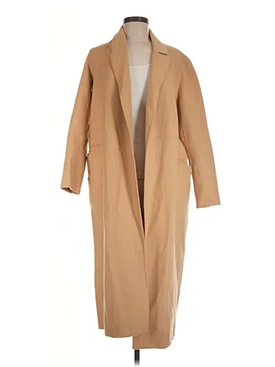 Pre-owned Maje Coat In Tan