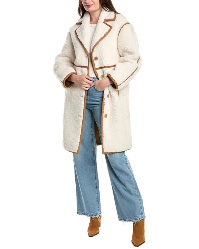 Maje Coat In Animal Print