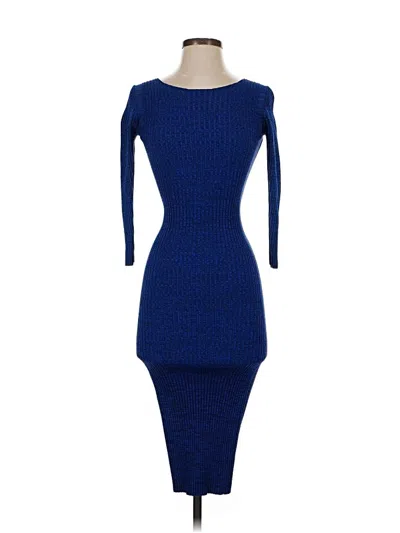 Pre-owned Maje Cocktail Dress In Blue