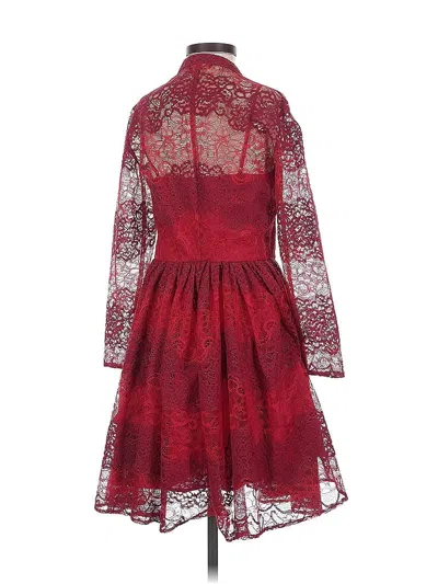 Pre-owned Maje Cocktail Dress In Burgundy