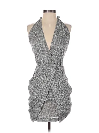 Pre-owned Maje Cocktail Dress In Gray