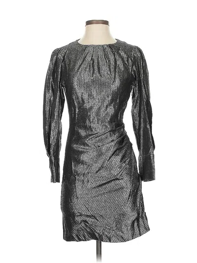 Pre-owned Maje Cocktail Dress In Silver