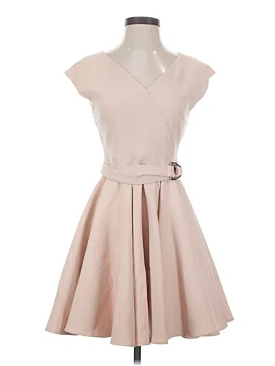 Pre-owned Maje Cocktail Dress In Tan