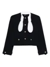 Maje Collar Button Cardigan In Black