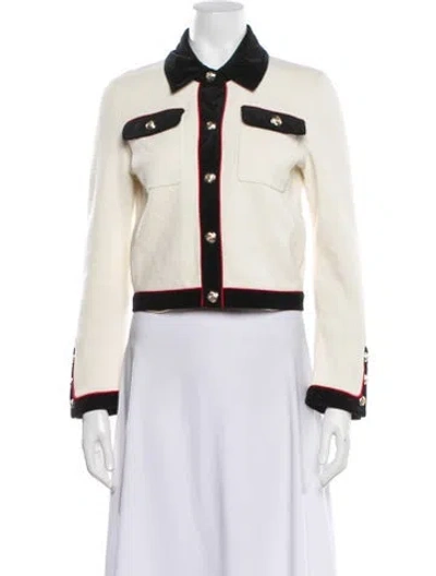 Pre-owned Maje Colorblock Pattern Evening Jacket In Neutral