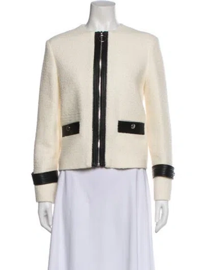 Pre-owned Maje Colorblock Pattern Jacket