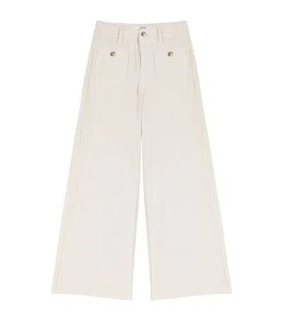 Maje Corduroy Wide-leg Trousers In Brown