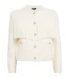 Maje Fringed Cardigan In White