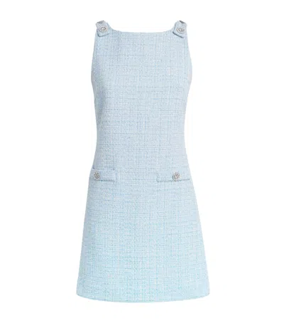MAJE COTTON-BLEND TWEED MINI DRESS