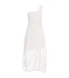 Maje Cotton Crochet Midi Dress