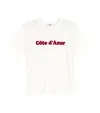 Maje Womens White Brand-embroidered Short-sleeved Cotton-jersey T-shirt In White