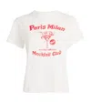 Maje Cotton Graphic T-shirt In White