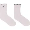 Maje Cotton Pointelle Socks In White