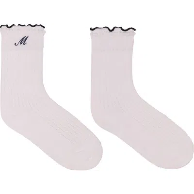 MAJE MAJE COTTON POINTELLE SOCKS