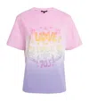 Maje Cotton Tie-dye T-shirt In Pink