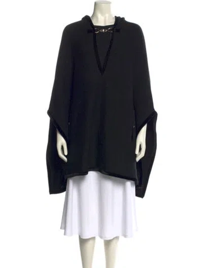 Pre-owned Maje Cowl Neck Sweater In Black