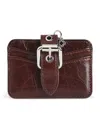 Maje Womens Dark Brown Miss M Leather Card Holder In Brown
