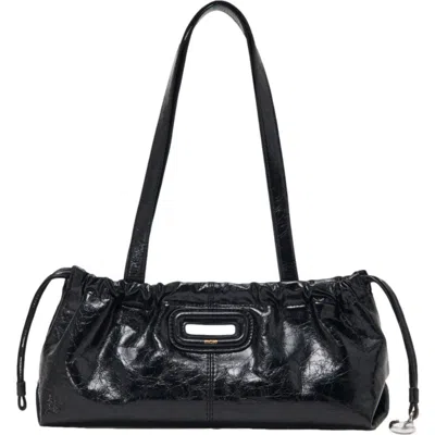 Maje Crackled Leather Milpli Gazette In Black